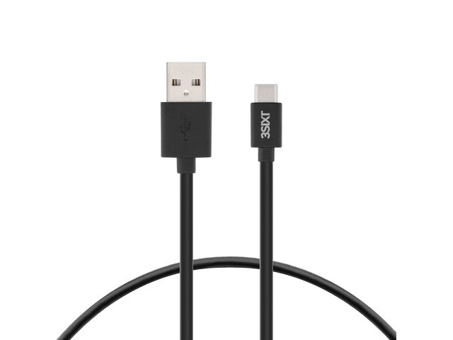 3sixT Charge & Sync Cable - USB-A to USB-C - 1m - Black