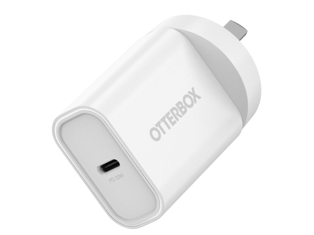 OtterBox 20W Wall Charger - With USB-C and Power Delivery - White