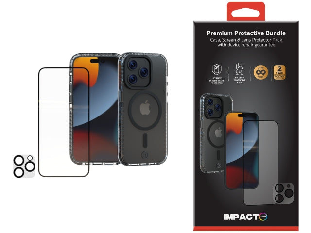 Impact Zero Clear Case / SP / Lens Protector - iPhone 15 Pro