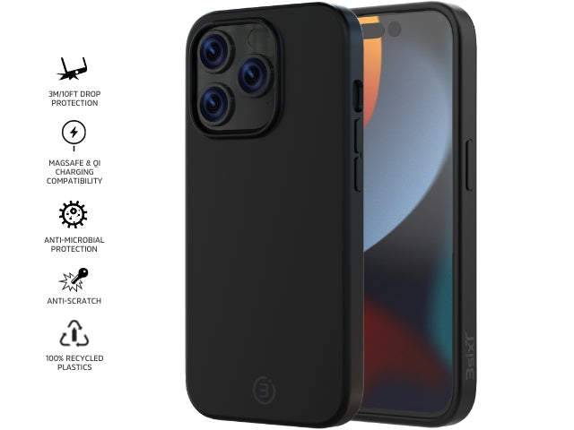 3sixT PureFlex+ - iPhone 15 Pro - (MS) Black