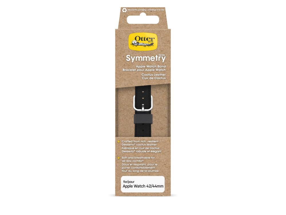 OtterBox Cactus Leather Band - Apple Watch (42-45mm) - Black