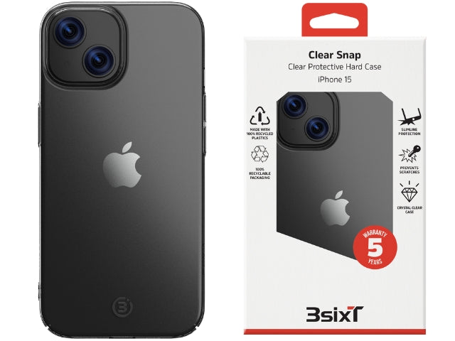 3sixT Clear Snap Case - iPhone 15/14/13 (RC) - Clear