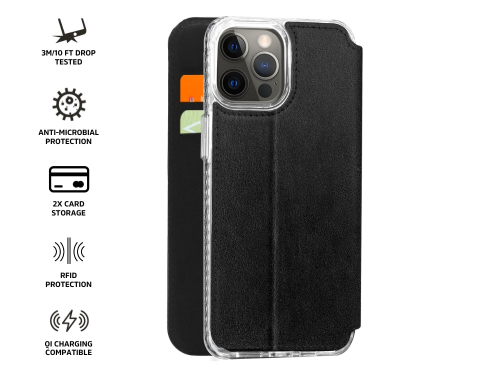 3sixT SlimFolio iPhone 13 Pro Max - Black