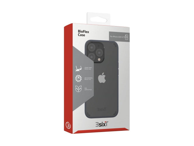 3sixT BioFlex for iPhone 13 Pro - Clear/Grey