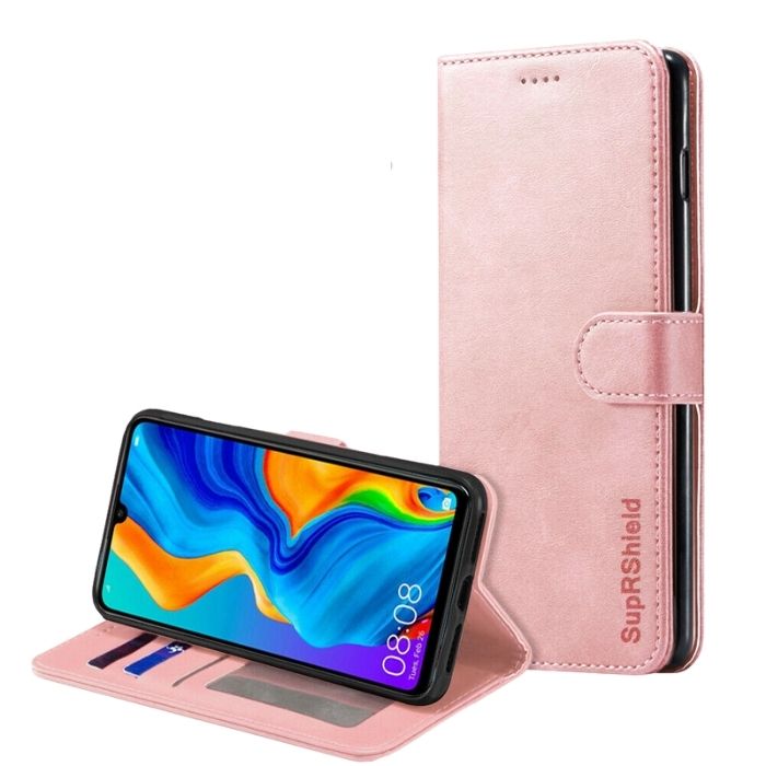 Wallet Case for Huawei P30 Lite- Rose Gold