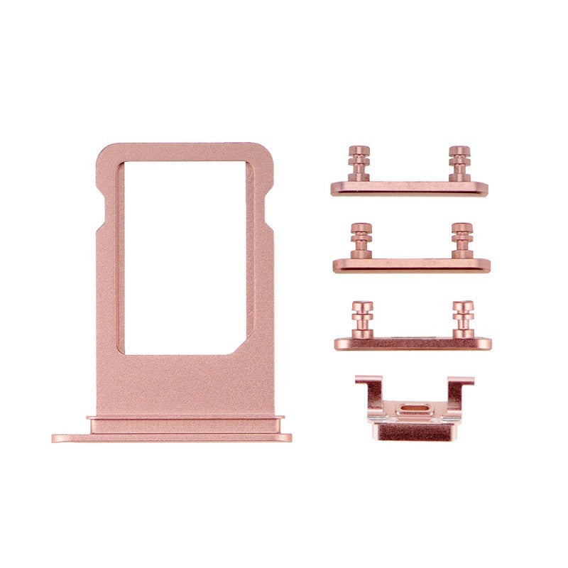 Sim Tray and Button Set for iPhone 7 (4.7") - Rose Gold