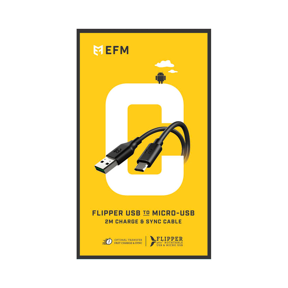 EFM Flipper Reversible Micro USB Cable - 2m Length