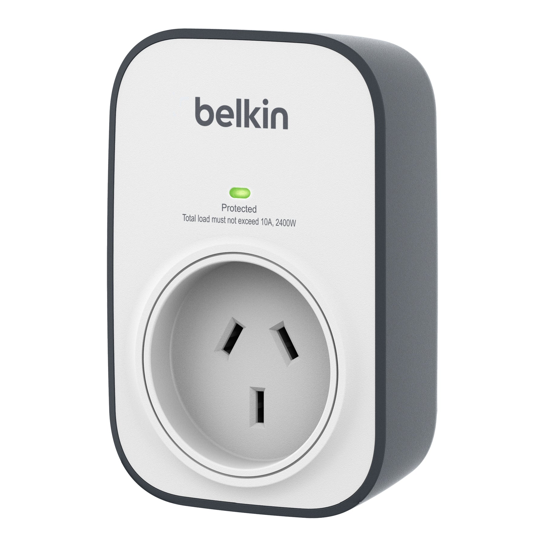 Belkin SurgeCube 1 Outlet Surge Protector - Universally compatible - Grey