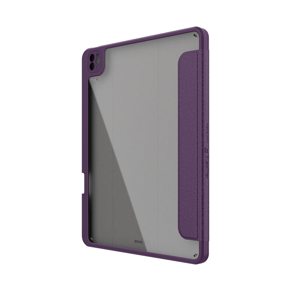 EFM Aspen Folio Case Armour with D3O & ELeather - Suits iPad 10.2 - Purple