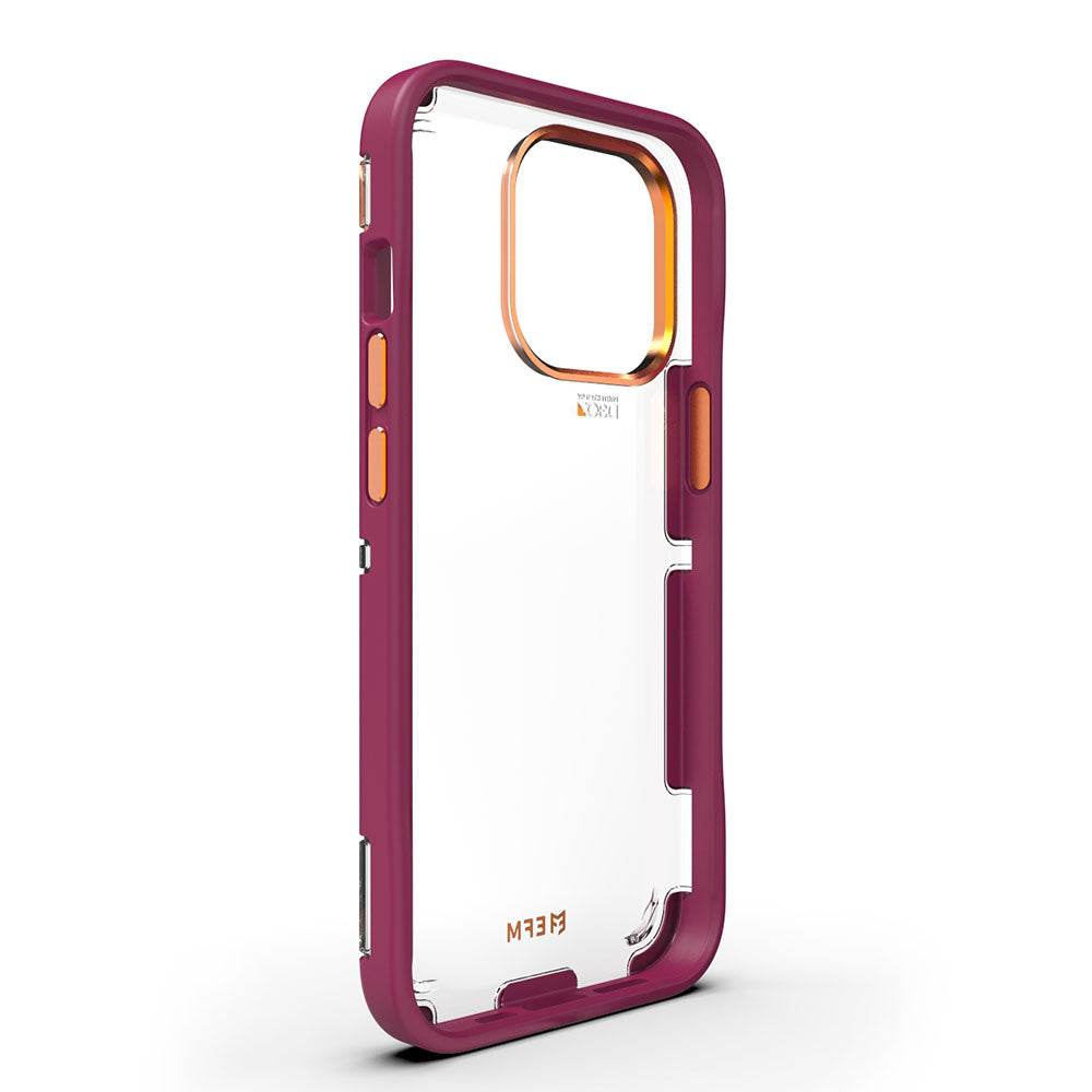 EFM Cayman Case Armour with D3O 5G Signal Plus - For iPhone 13 Pro Max (6.7") - Red Velvet