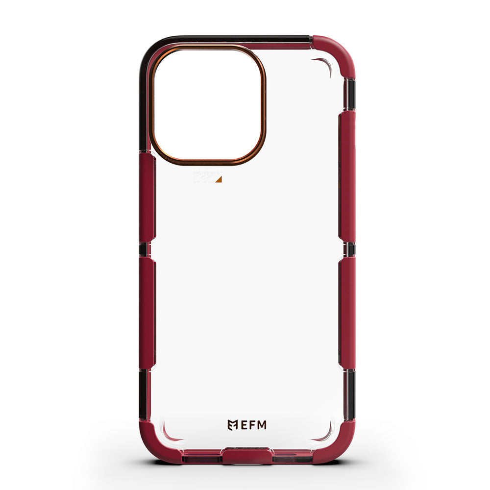 EFM Cayman Case Armour with D3O 5G Signal Plus - For iPhone 13 Pro (6.1" Pro) - Red Velvet