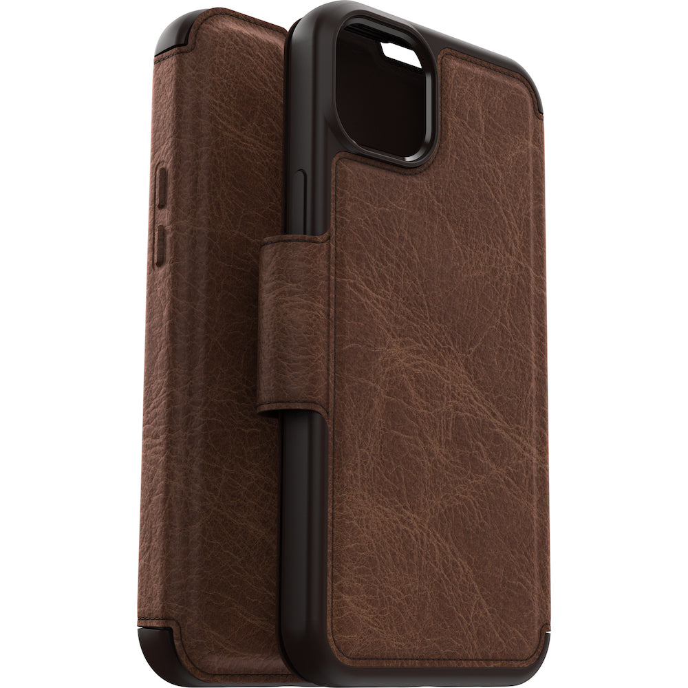 OtterBox Strada Case - For iPhone 14 Plus (6.7") - Espresso