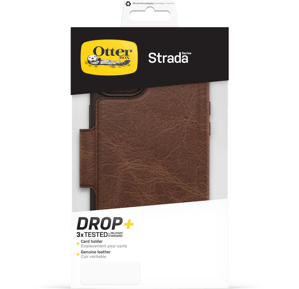 OtterBox Strada Case - For iPhone 14 Plus (6.7") - Espresso