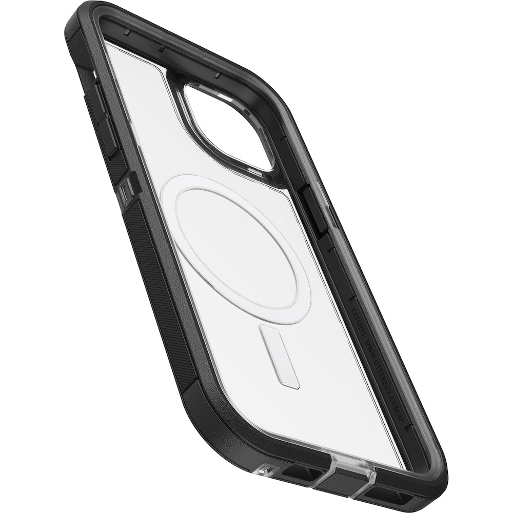 Otterbox Defender XT Clear MagSafe Case - For iPhone 14 Plus (6.7") - Black Crystal
