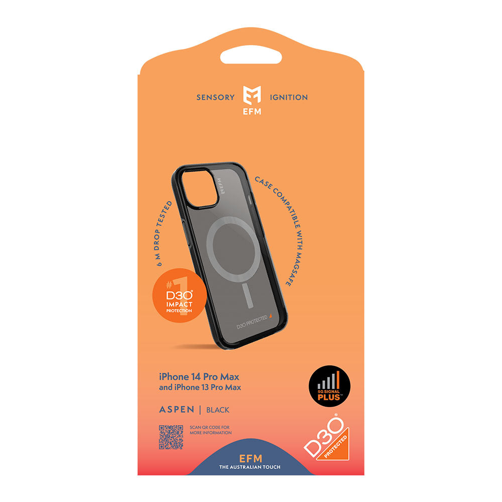 EFM Aspen Case Armour with D3O 5G Signal Plus - For iPhone 13 Pro Max (6.7")/iPhone 14 Pro Max (6.7")