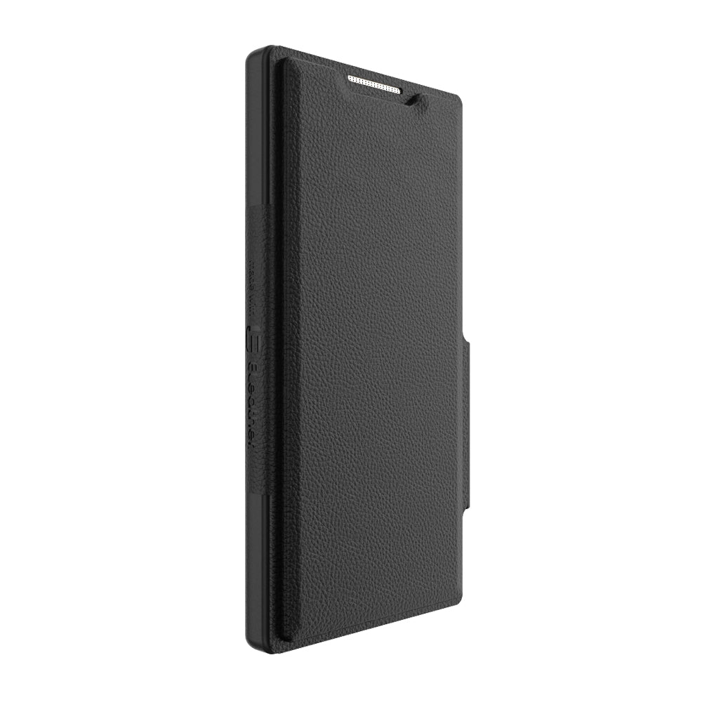 EFM Monaco Case Armour with ELeather and D3O 5G Signal Plus Technology - For Samsung Galaxy S23 Ultra - Black/Space Grey