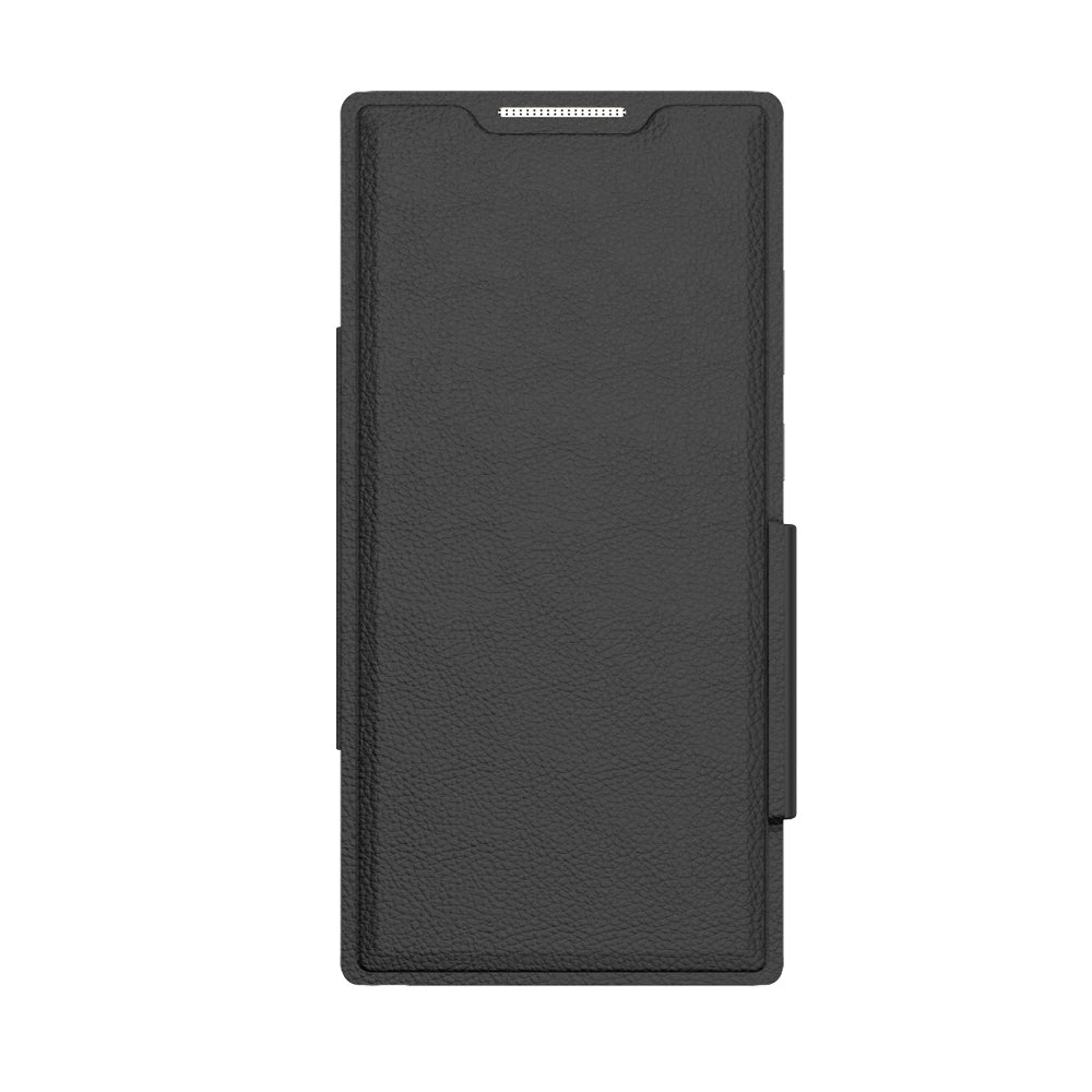 EFM Monaco Case Armour with ELeather and D3O 5G Signal Plus Technology - For Samsung Galaxy S23 Ultra - Black/Space Grey