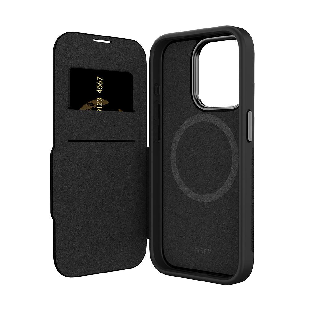 EFM Monaco Wallet Case Armour with D3O 5G Signal Plus Technology - For iPhone 15 Pro