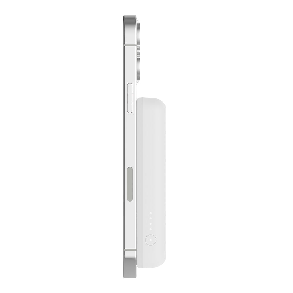 Belkin BoostCharge Magnetic Wireless Power Bank 5K + Stand - White