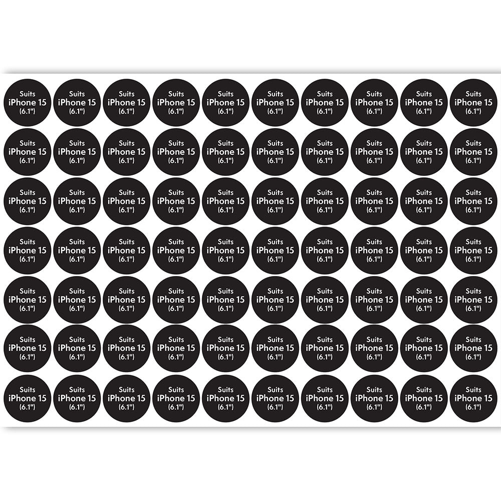 Compatibility Sticker ATOL - Circle for iPhone 15 (70pcs x sheet) - For iPhone 15