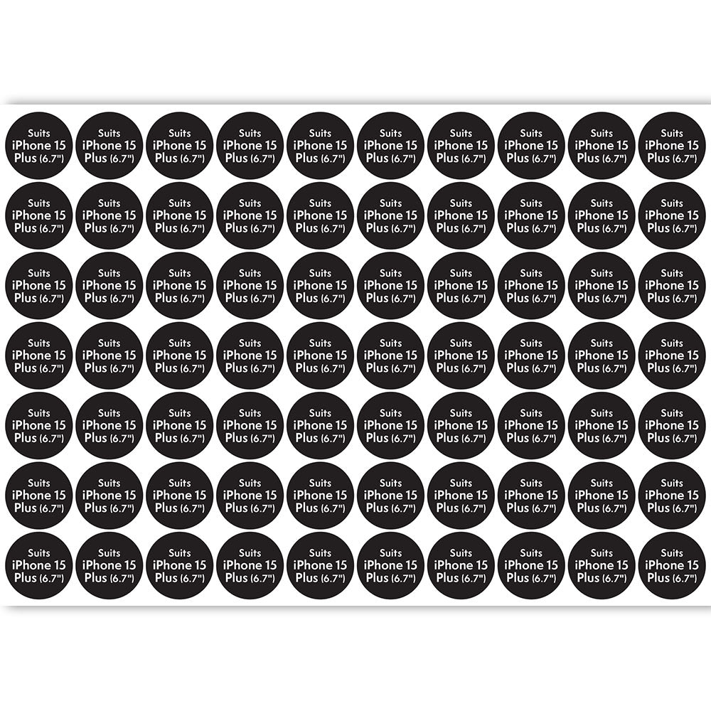 Compatibility Sticker ATOL - Circle for iPhone 15 Plus (70pcs x sheet) - For iPhone 15 Plus