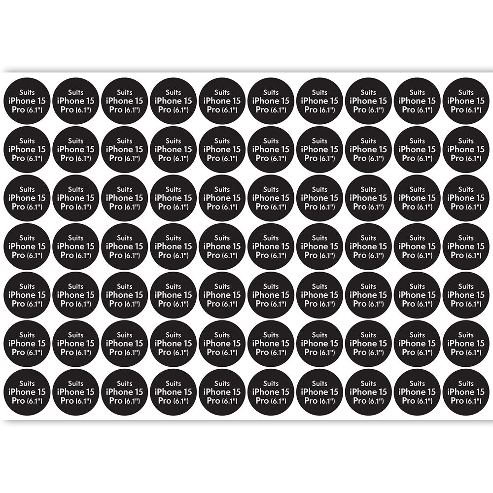 Compatibility Sticker ATOL - Circle for iPhone 15 Pro (70pcs x sheet) - For iPhone 15 Pro