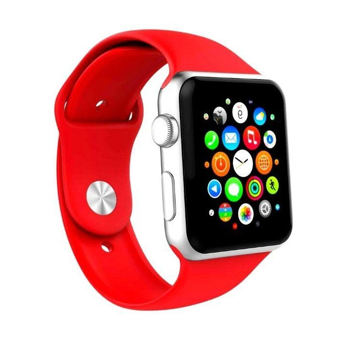 Mercury Apple Silicone Watch Band for 42mm - Red