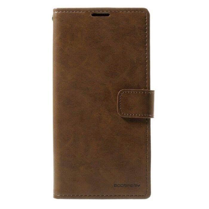 Mercury Blue Moon Diary Case for Samsung Galaxy S22 Ultra - Brown