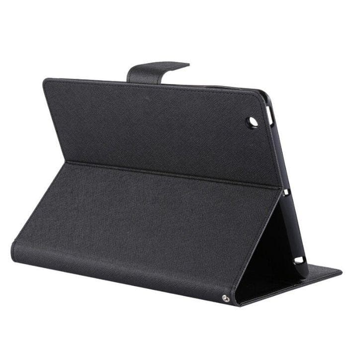 Mercury Fancy Diary Case for iPad 2/3/4 - Black folded back