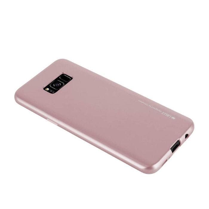 Mercury Jelly Case for Samsung Galaxy S8 - Metal Rose Gold back