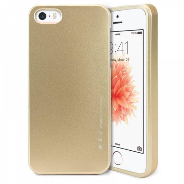 Mercury Jelly Case for iPhone 55sSE - Metal Gold Apple