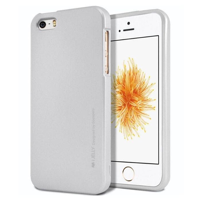 Mercury Jelly Case for iPhone 55sSE - Metal Silver