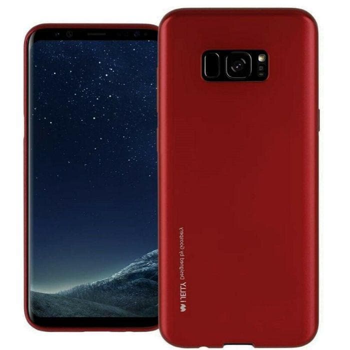 Mercury Jelly Case for Samsung Galaxy S8 Plus - Metal Red