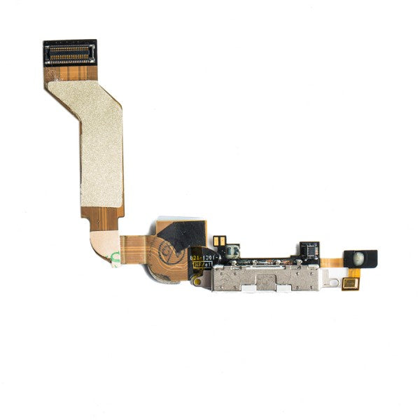 Charging Port Flex Cable for iPhone 4S - White