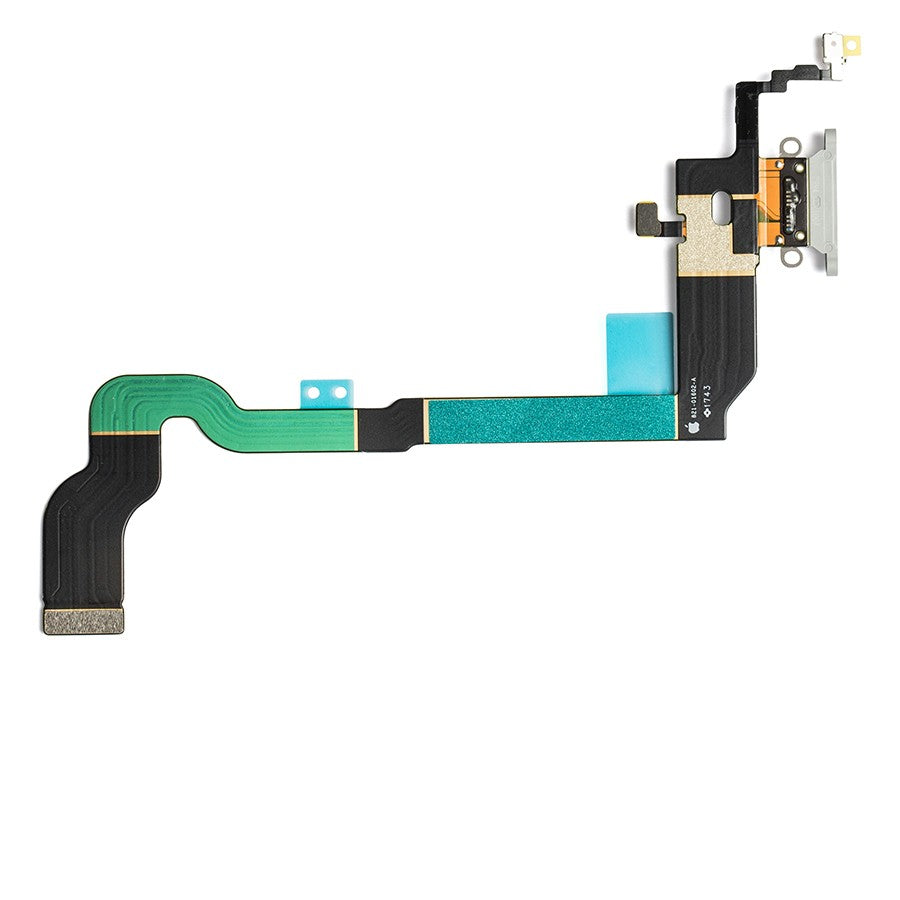 Charging Port Flex Cable for iPhone X - Silver