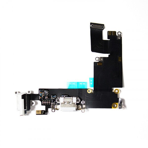 Charging Port & Headphone Jack Flex Cable for iPhone 6 Plus (5.5") - White