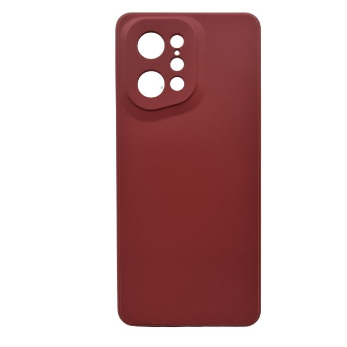 Silicone Case for Oppo Find X5 - Crimson Red