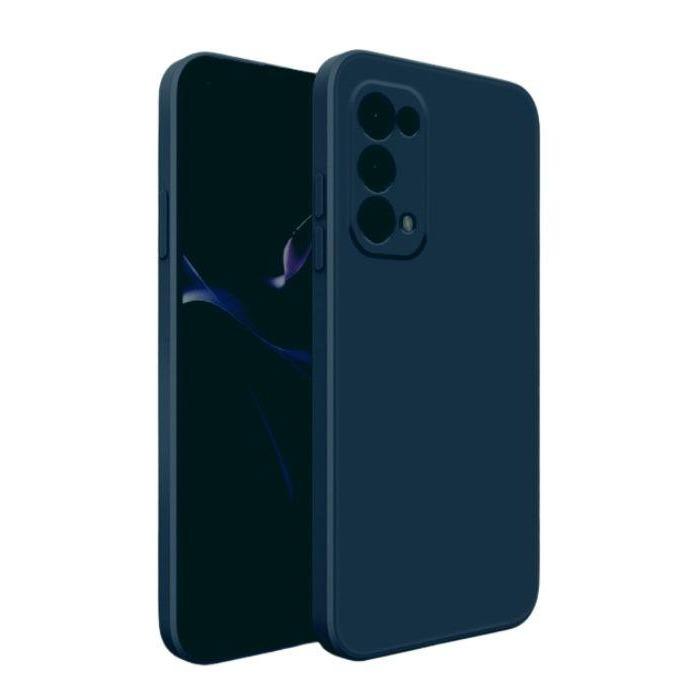 SiliconeCaseforOppoFindX2Pro-DarkBlueCover