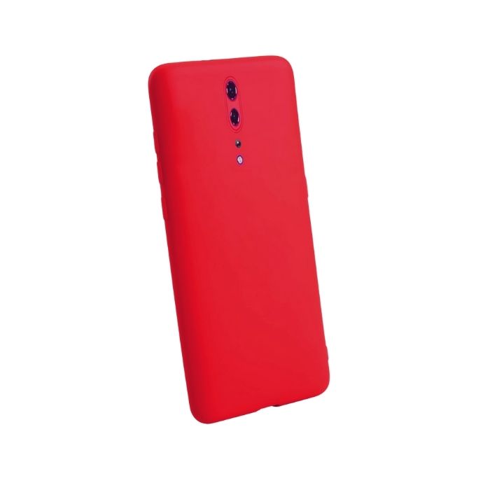 Silicone Case for Oppo Reno 5G - Crimson Red side