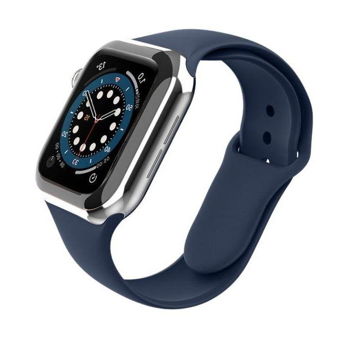 Silicone Sports Band for Apple Watch 7 41mm - Navy