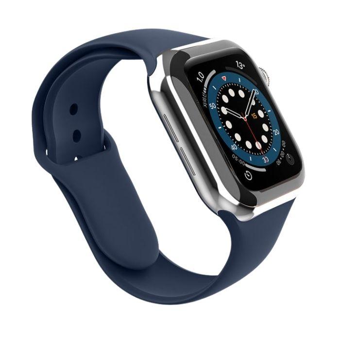 Silicone Sports Band for Apple Watch 7 41mm - Navy