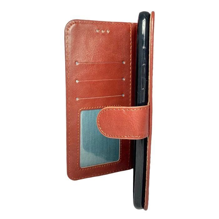 Wallet Case for Samsung Galaxy A70 - brown open