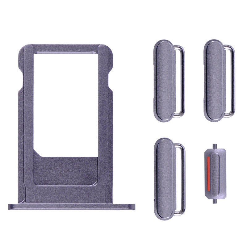 Sim Tray and Button Set for iPhone 6S Plus (5.5") - Grey
